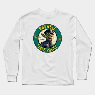 Roswell State UFO Police Department Long Sleeve T-Shirt